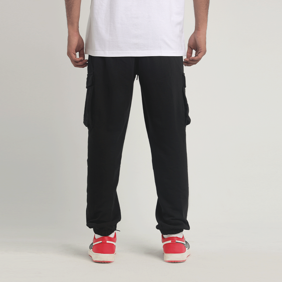 Black Cargo Trousers