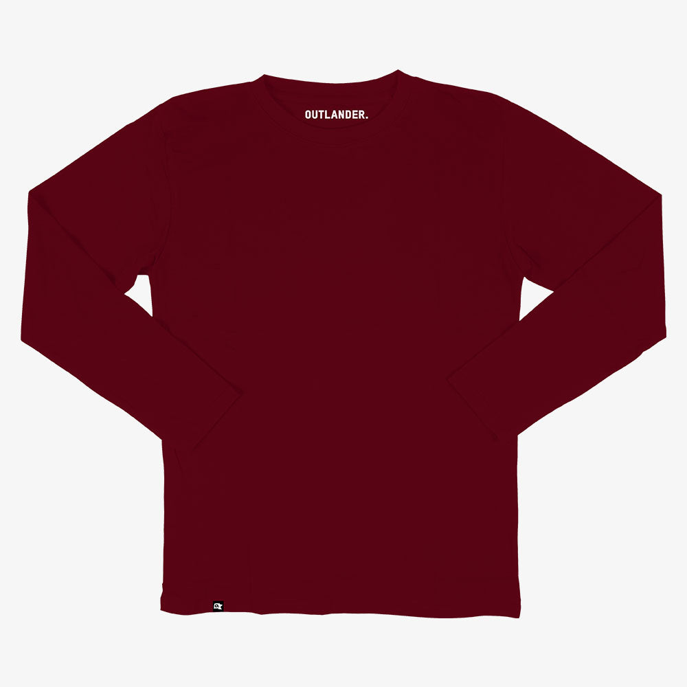 Basic Maroon Full Sleeve T-shirt