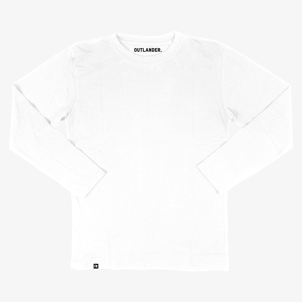 Basic White Full Sleeve T-shirt