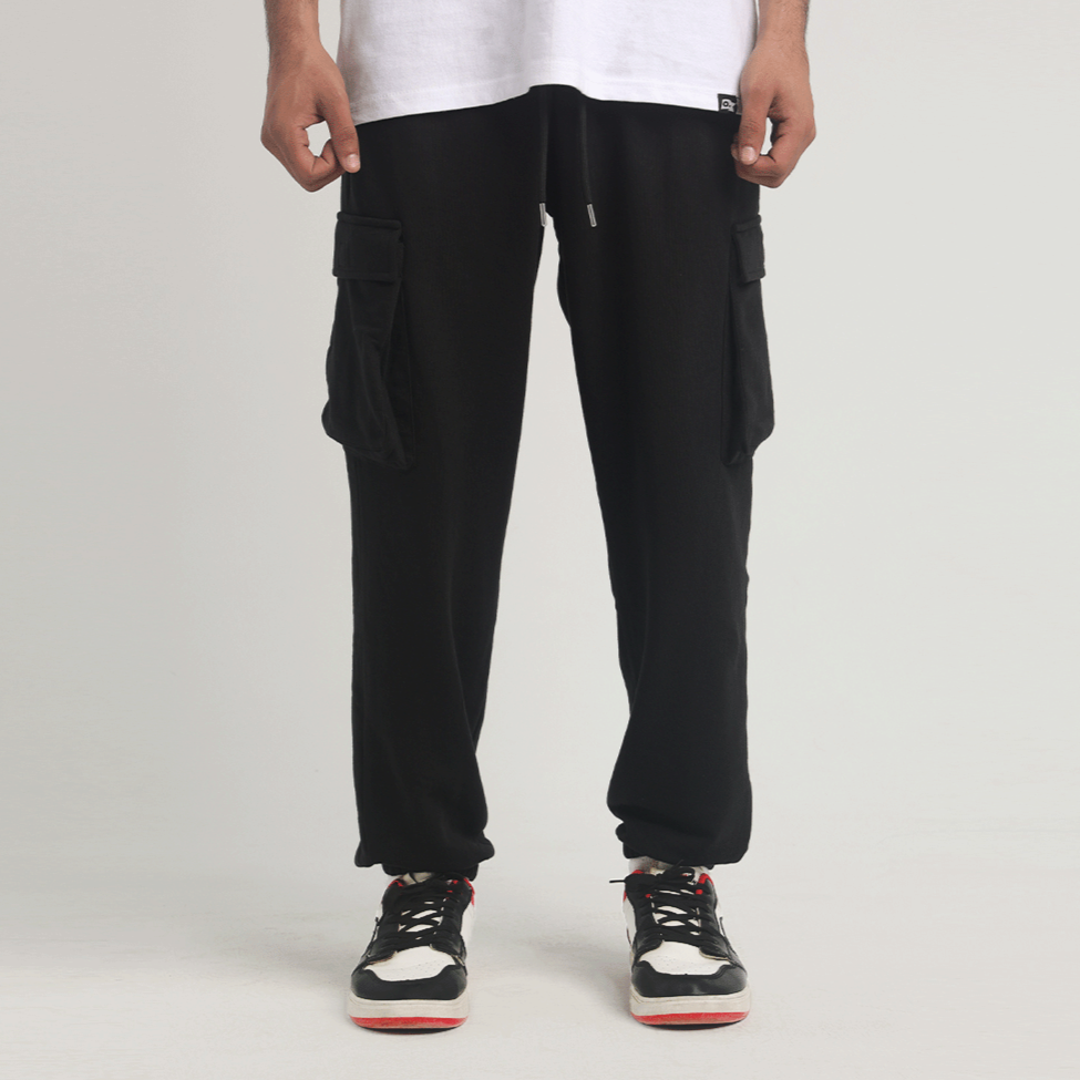 Black Cargo Trousers