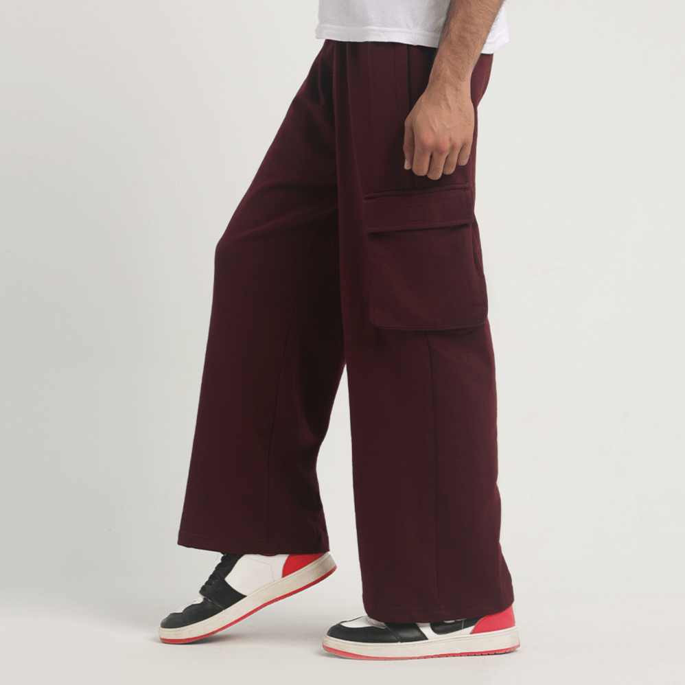 Crater Brown Leg Cargo Trousers 2