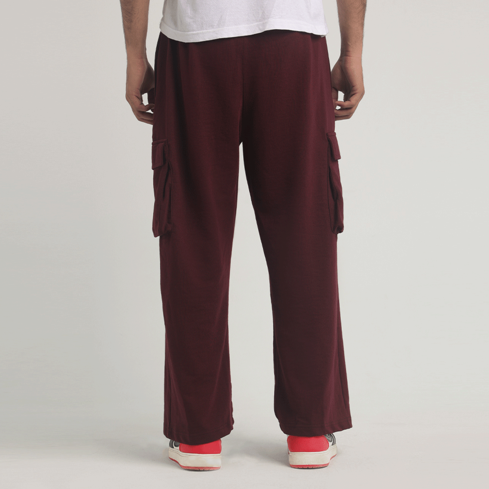 Crater Brown Leg Cargo Trousers 3