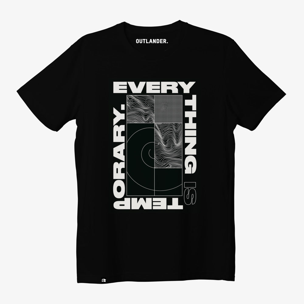 Everything is Temporary T-shirt - Black