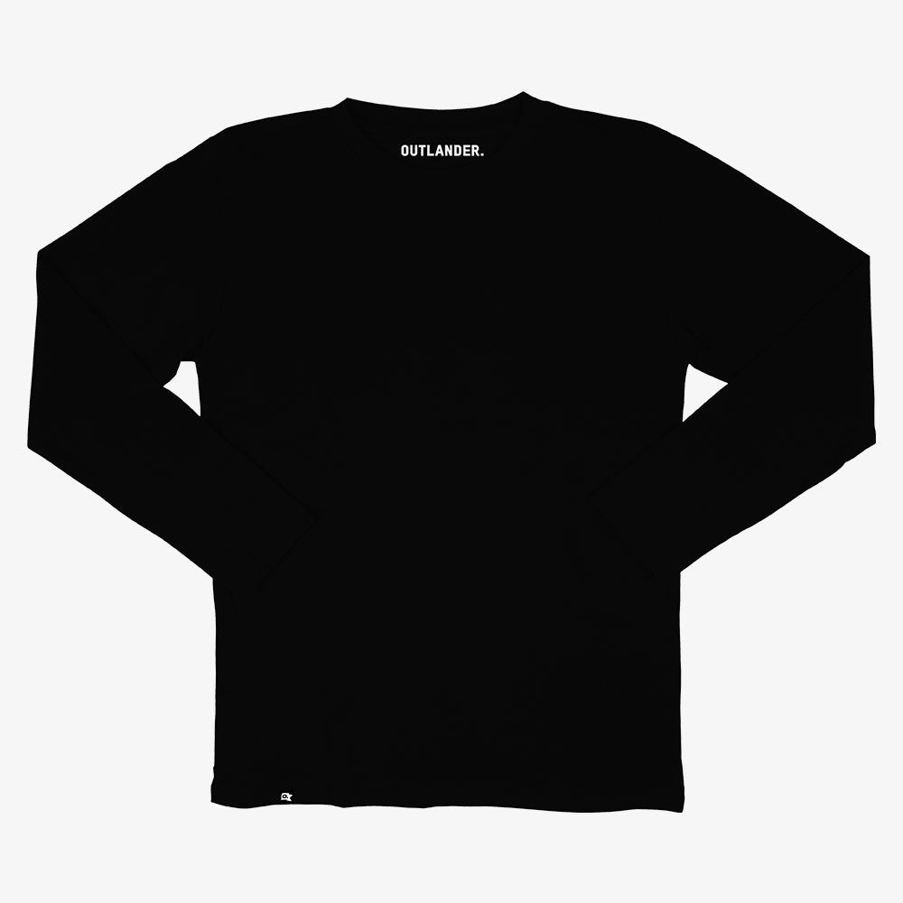 Basic Black Full Sleeve T-shirt