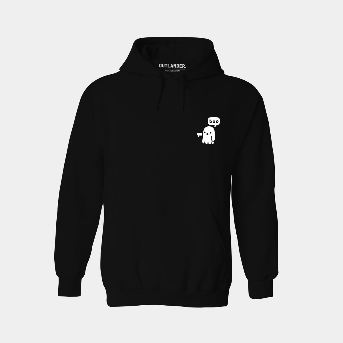 Ghost Pocket Design Hoodie