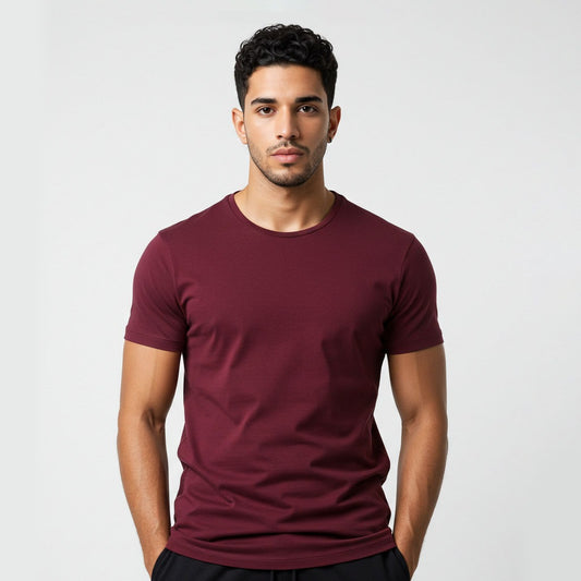 Montage - Maroon T-shirt