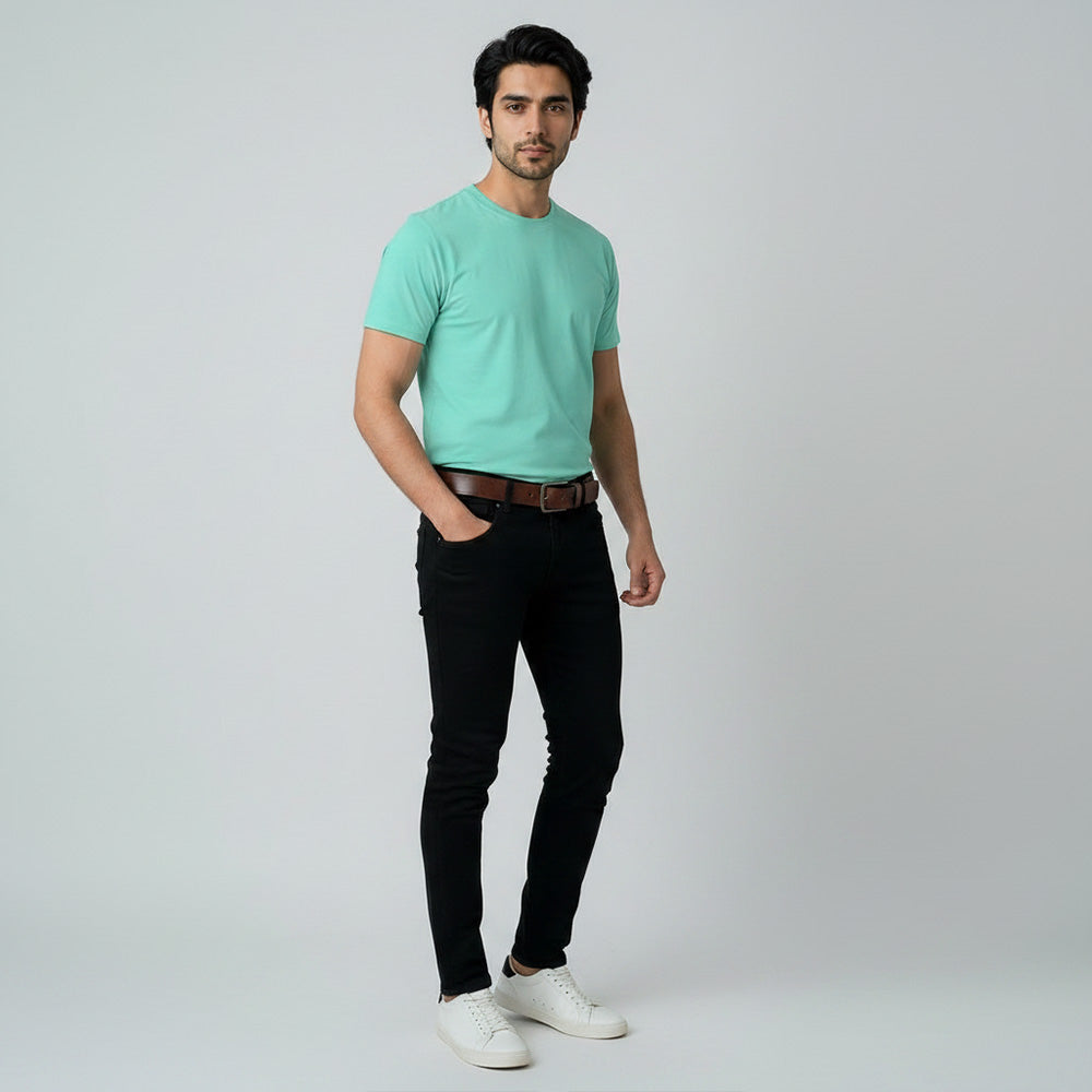 Slim Fit Aquamarine T-shirt