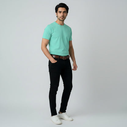 Slim Fit Aquamarine T-shirt