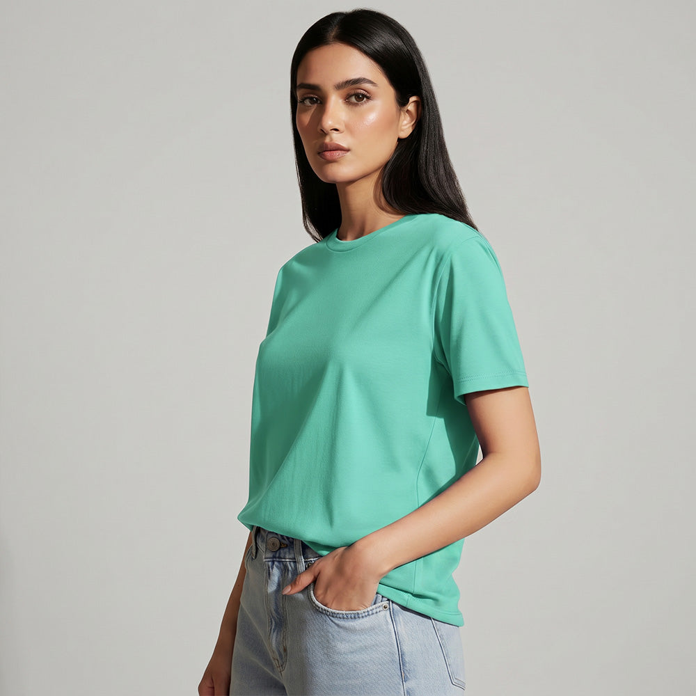 Slim Fit Aquamarine T-shirt