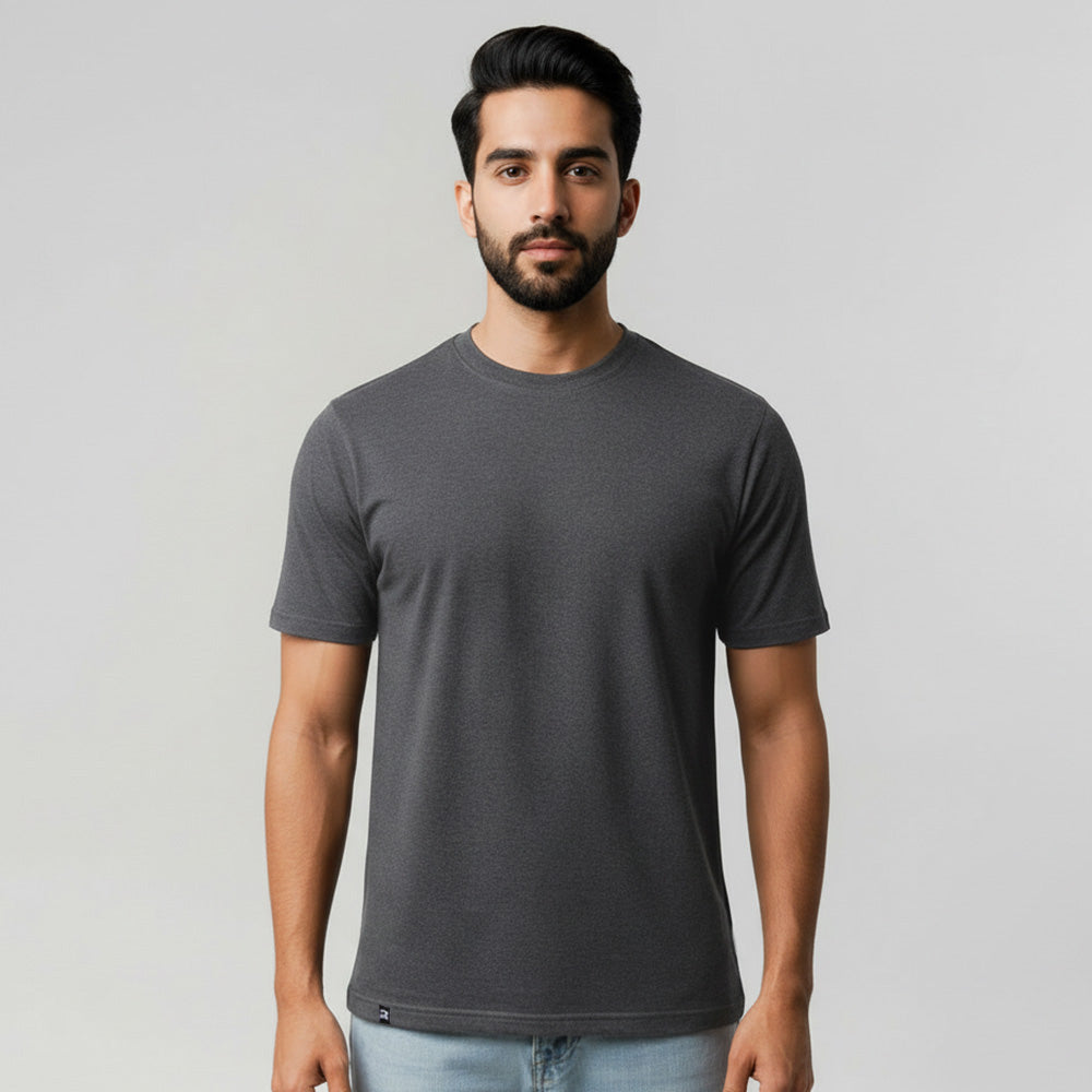Slim Fit Heather Charcoal T-shirt