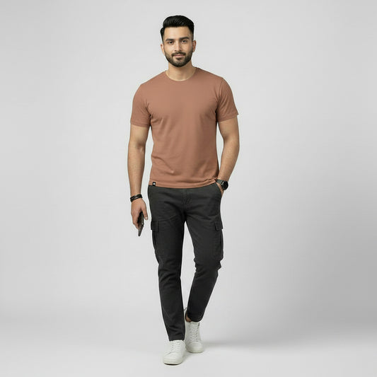 Slim Fit French Beige T-shirt