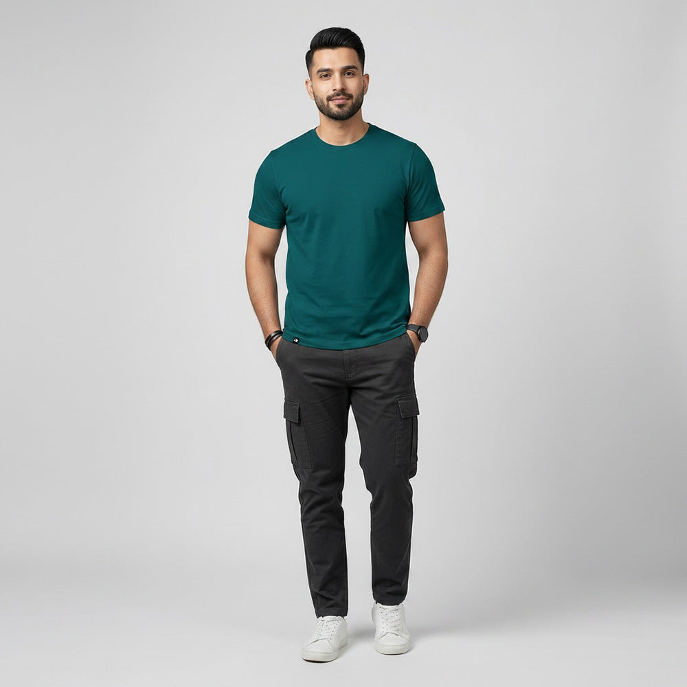 Slim Fit Deep Teal Green T-shirt
