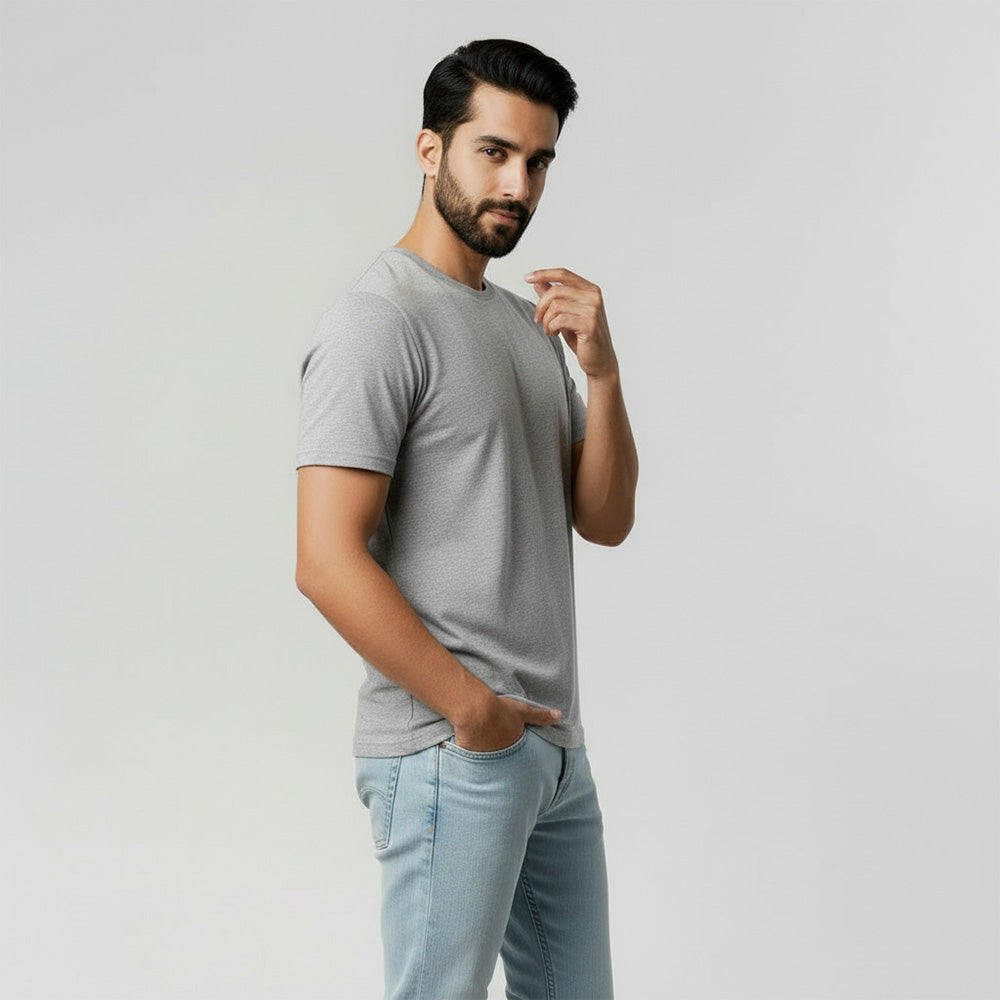 Slim Fit Heather Gray T-shirt