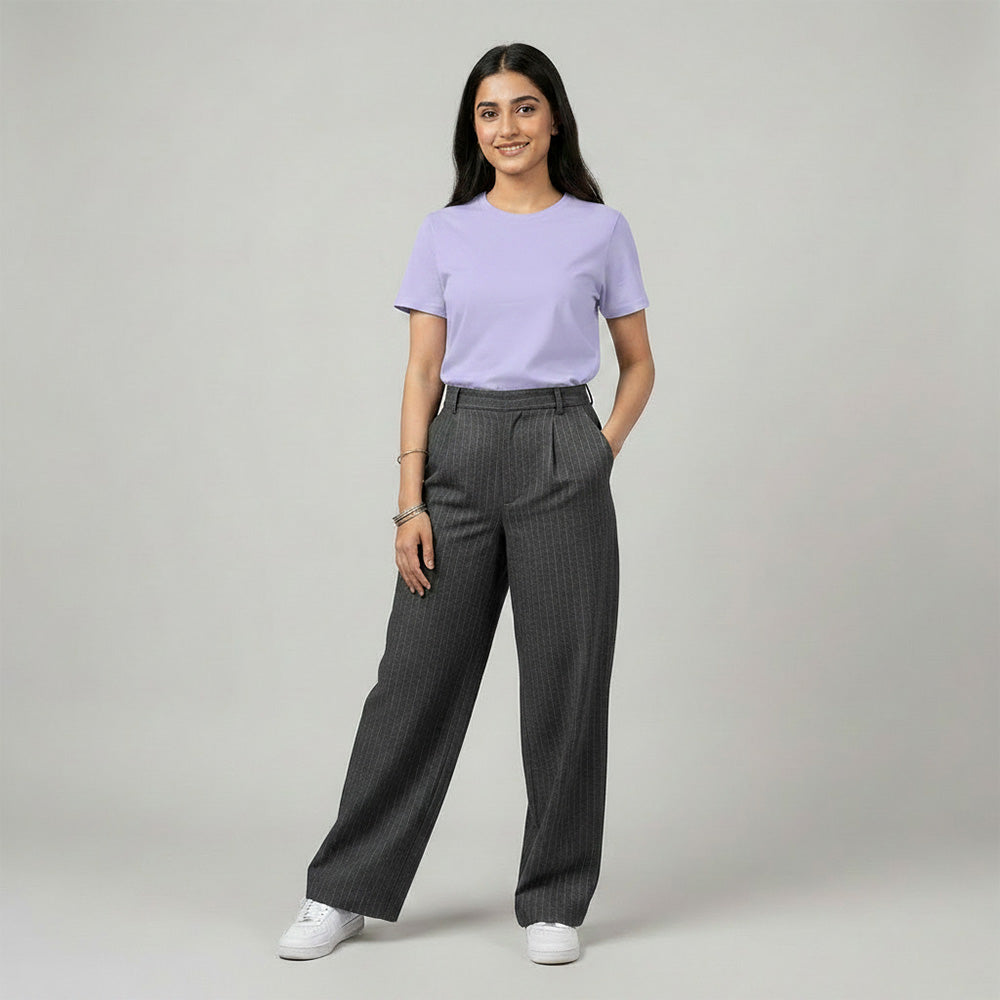 Slim Fit Lilac T-shirt