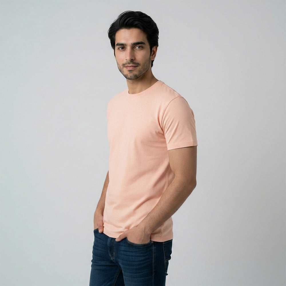 Slim Fit Pastel Pink T-shirt