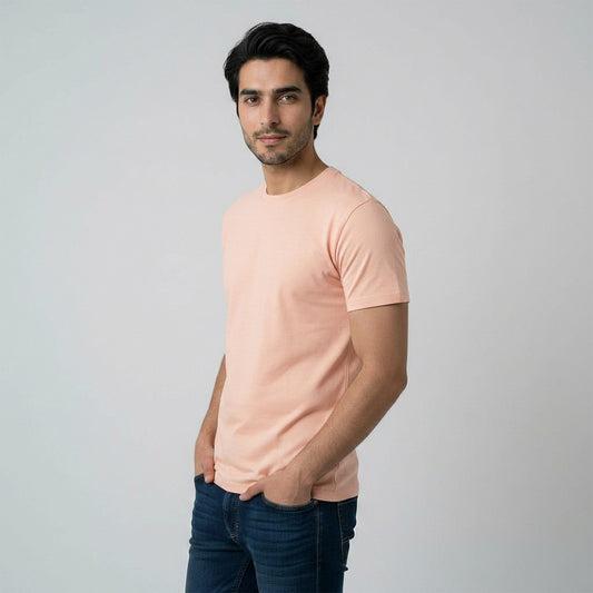 Slim Fit Pastel Pink T-shirt