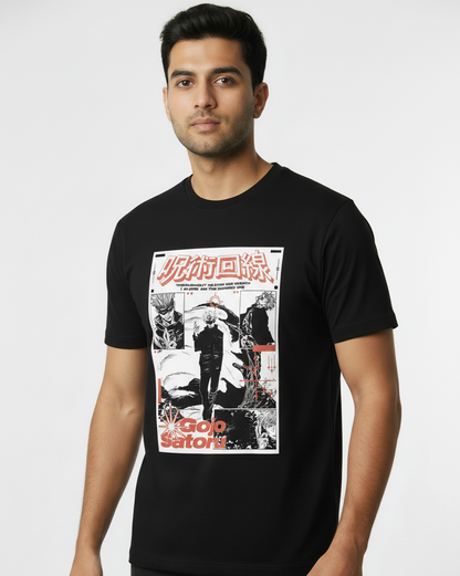 Satoru Gojo Poster T-shirt Front View
