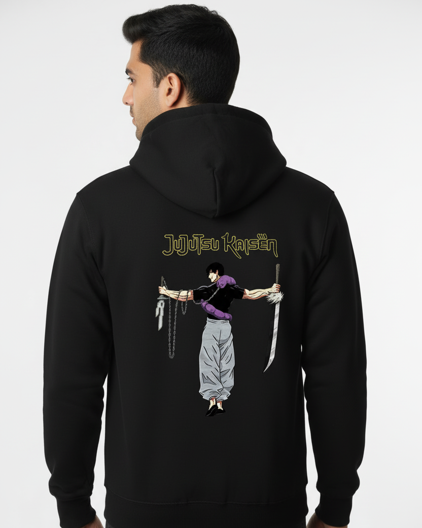 Toji Fushiguro Jujutsu Kaisen Hoodie Back View